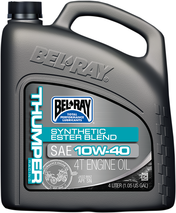 Масло BEL-RAY THUMPER  RACING Synthetic Ester Blend T4 10W-40 4L